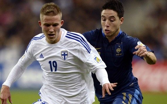SAMIR NASRI ALEXANDER RING FRANCE FINLAND 2014 WORLD CUP QUALIFIER 10152013