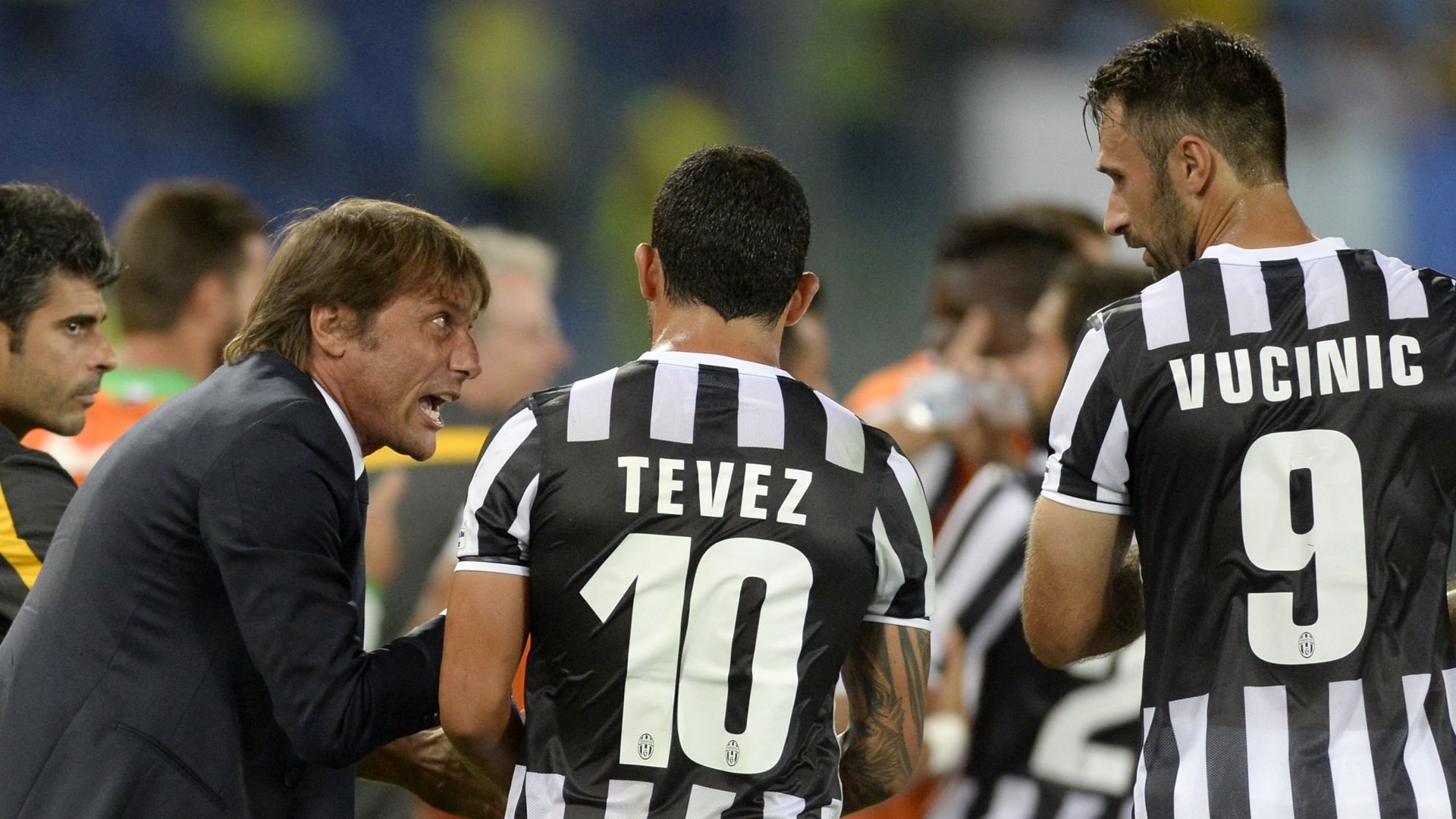 Juventus Conte Tevez Vucinic Scudetto 2014