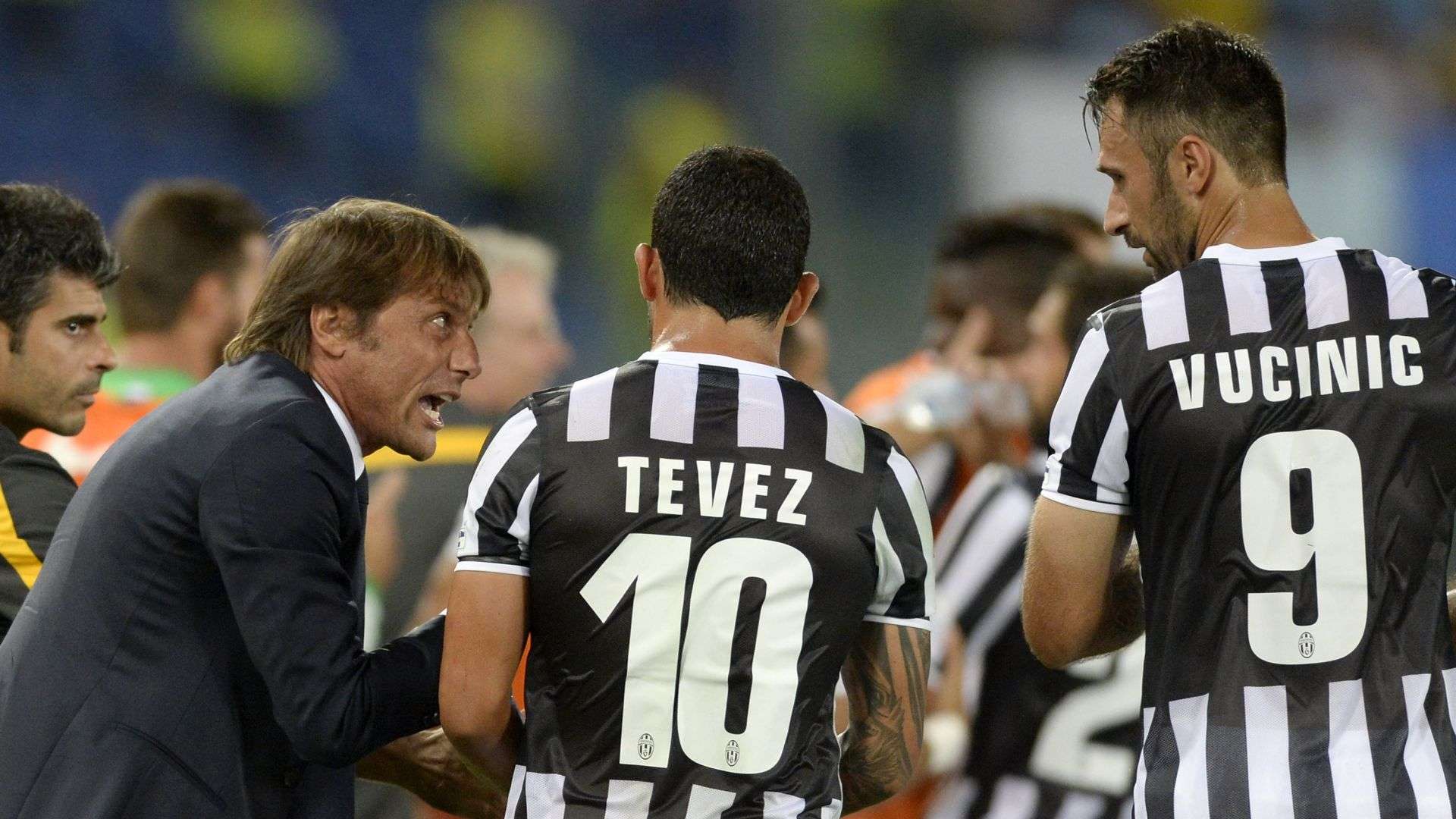 Juventus Conte Tevez Vucinic Scudetto 2014