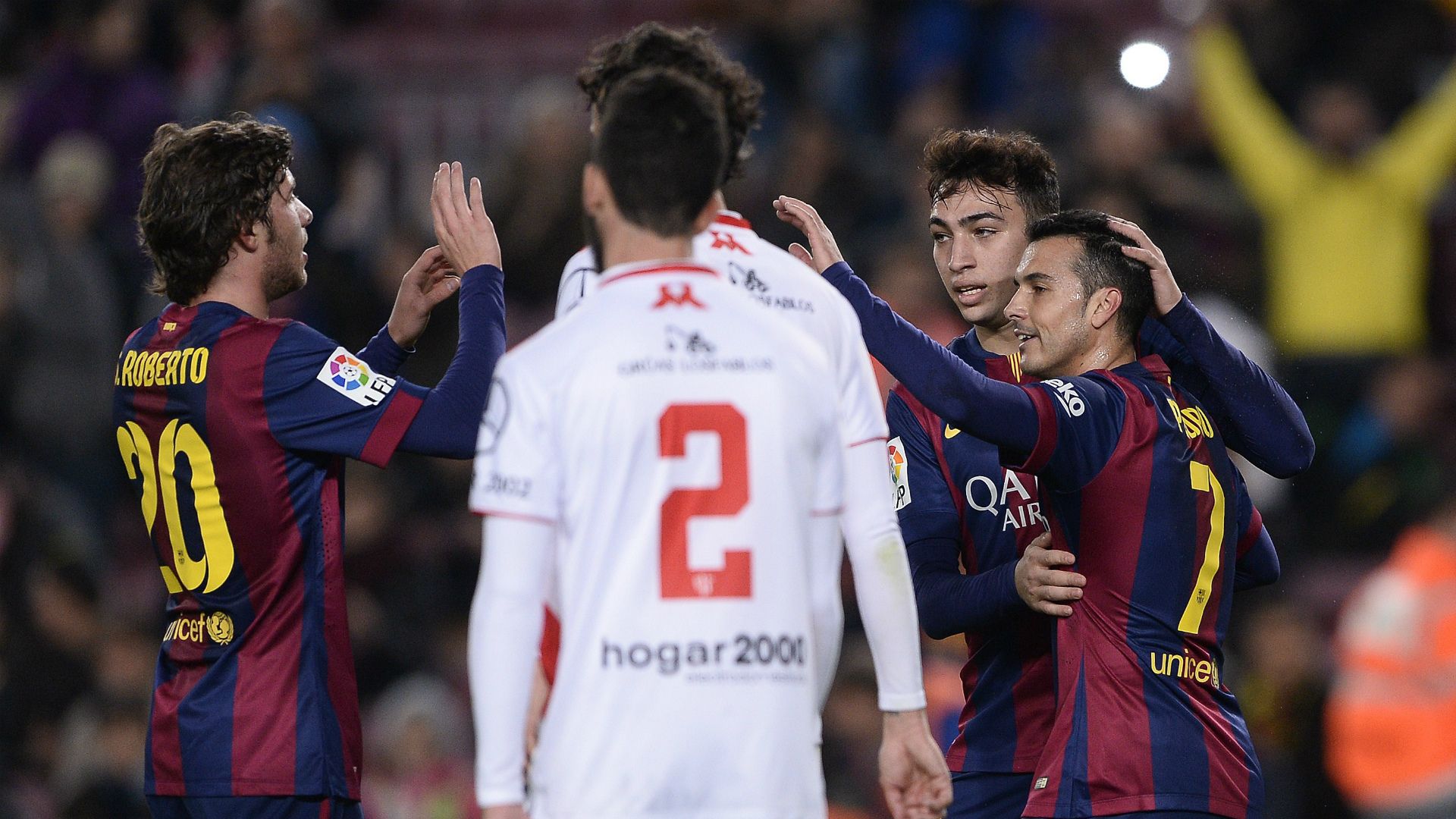 16/12/2014 | Barcelona 8-1 Huesca (Pedro x3, Sergi Roberto, Iniesta, Adriano, Adama Traoré, Sandro, Carlos Moreno) | Copa del Rey