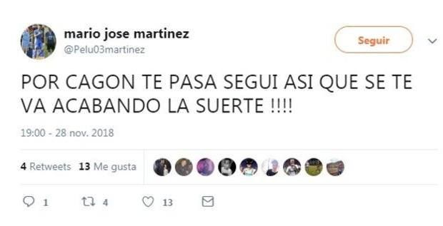 Tweet Lautaro Martinez