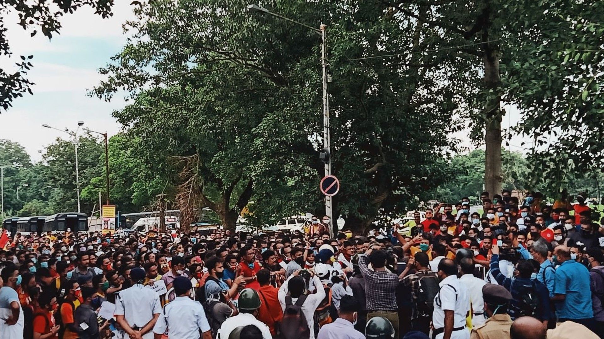 East Bengal fan protest