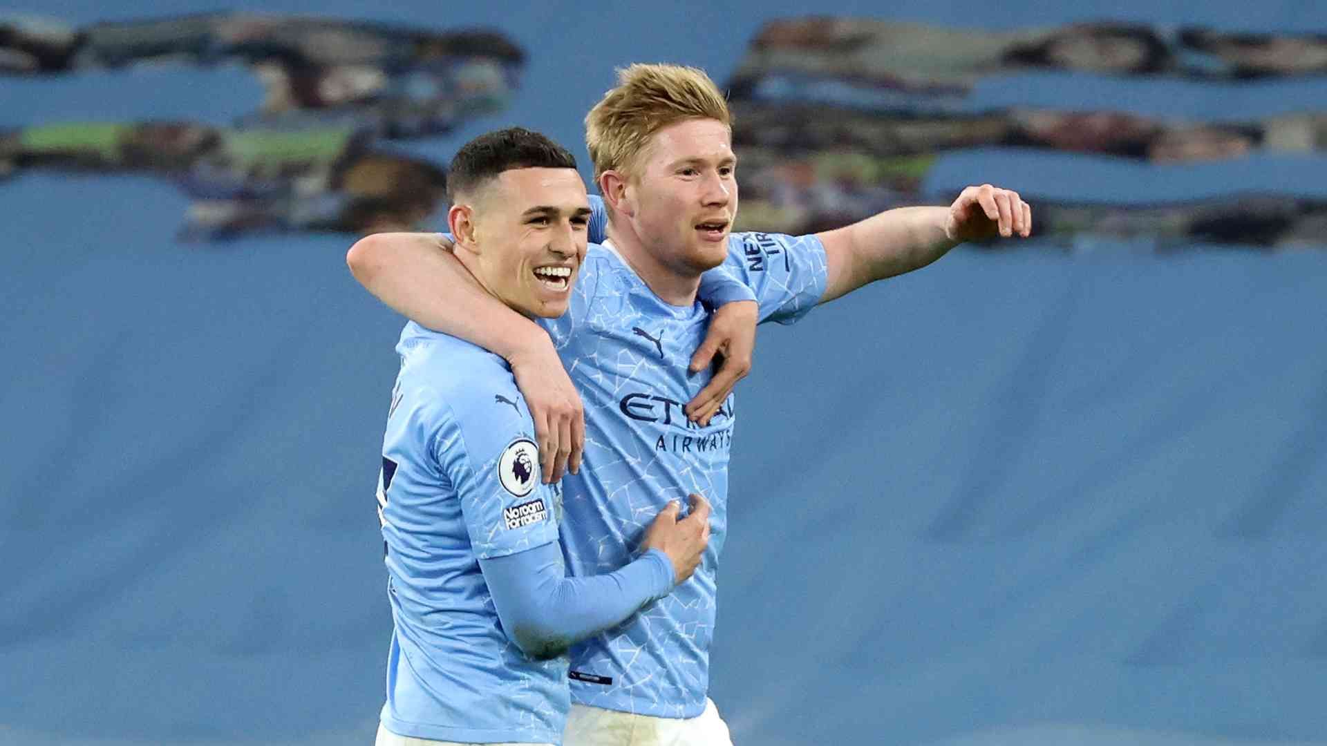 De Bruyne ＆ Phil Foden Manchester City 2021-03-10