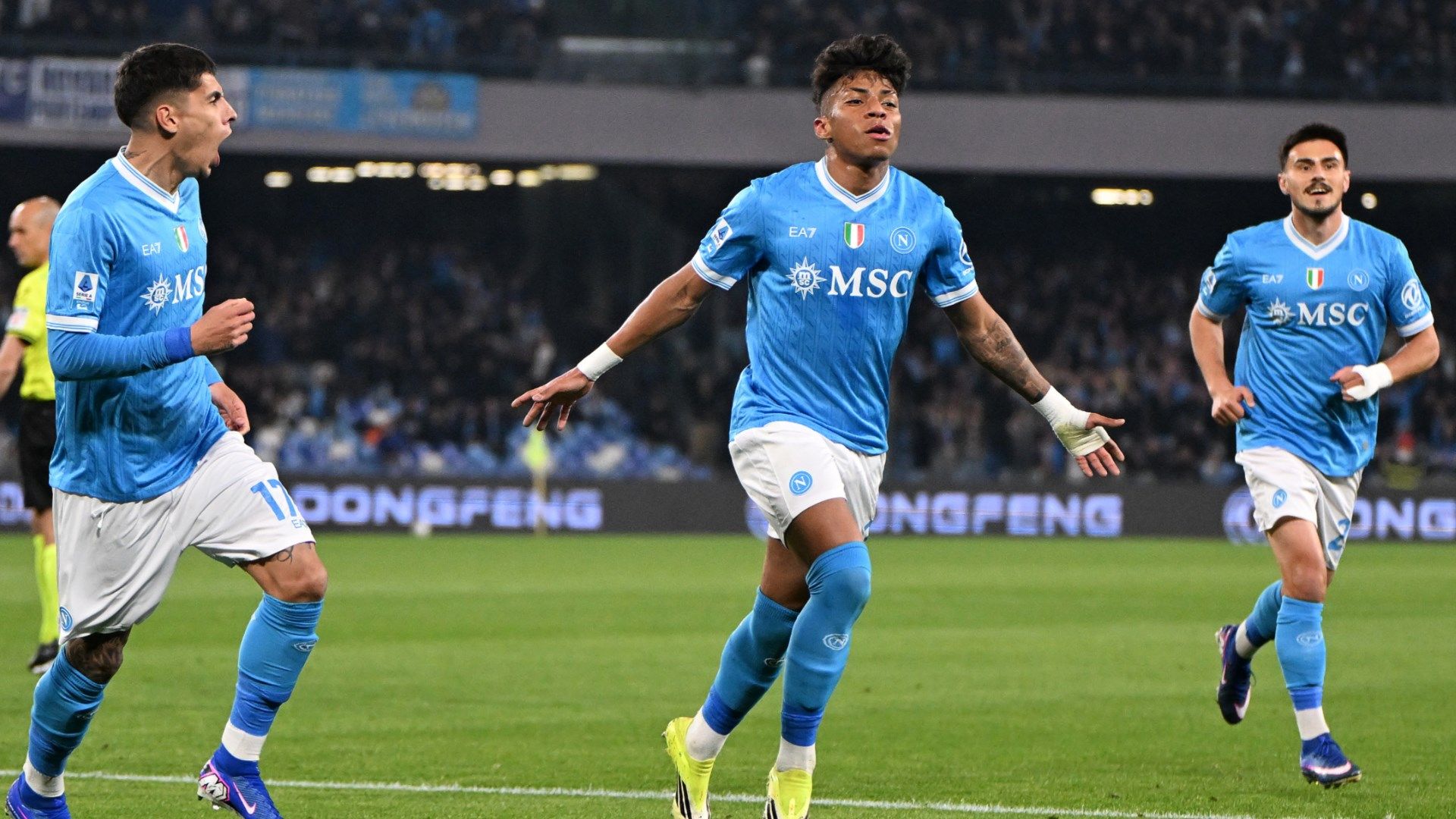 Alisson Santos esultanza Napoli Torino