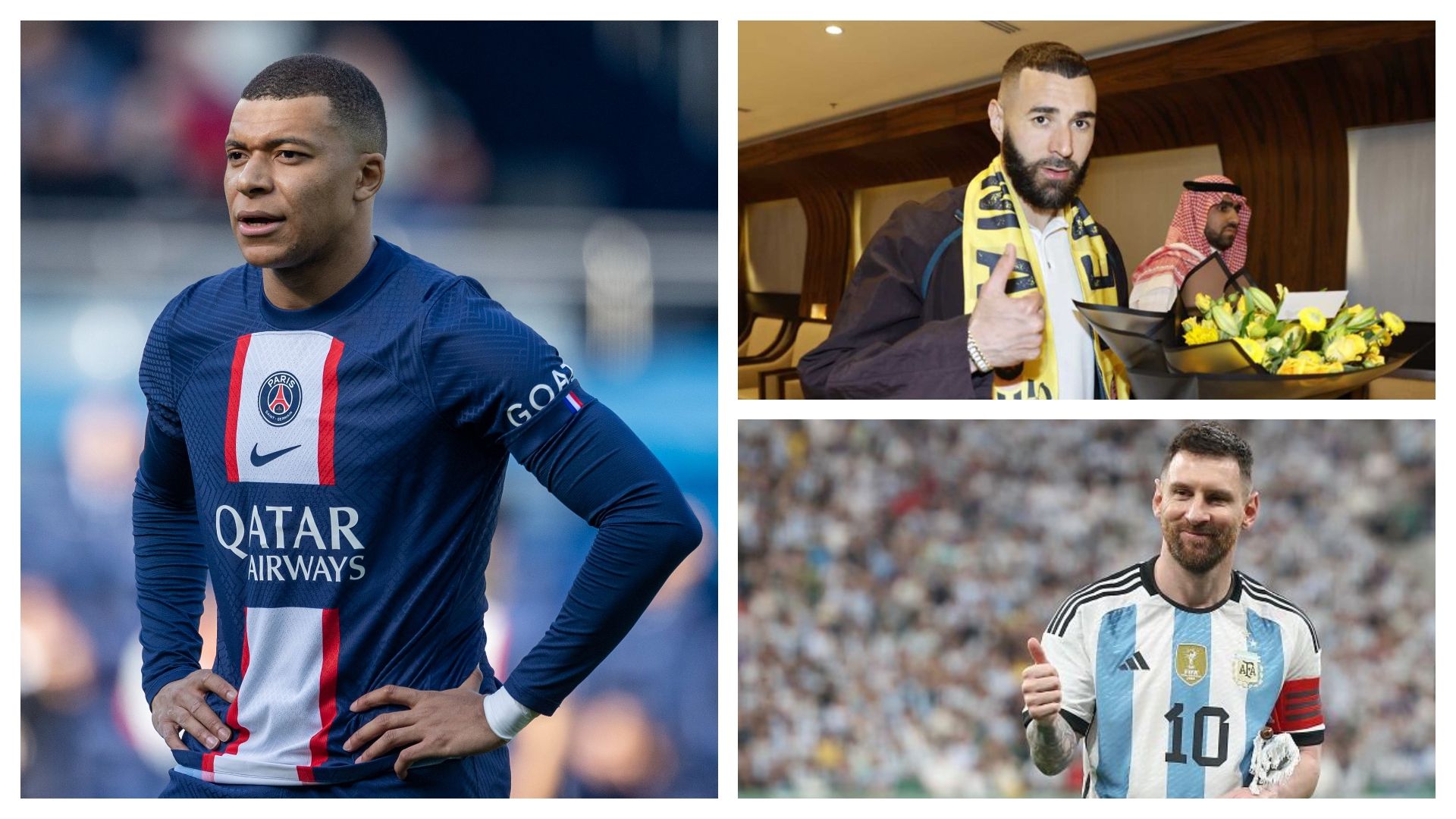 Messi Mbappe Benzema