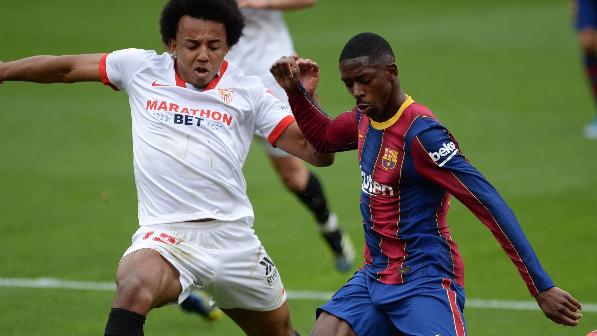 Koundé y Dembélé, Sevilla vs. Barcelona