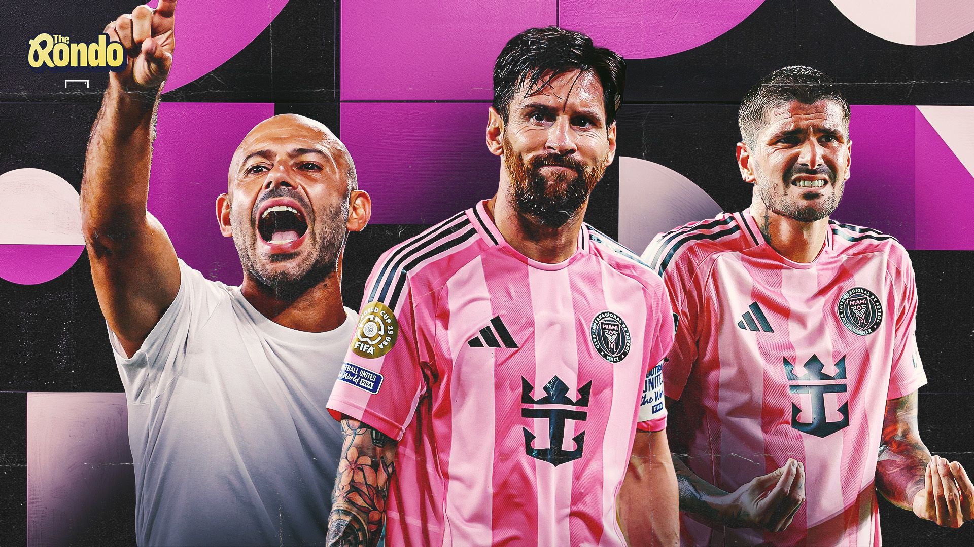 Lionel Messi, Javier Mascherano, Rodrigo De Paul