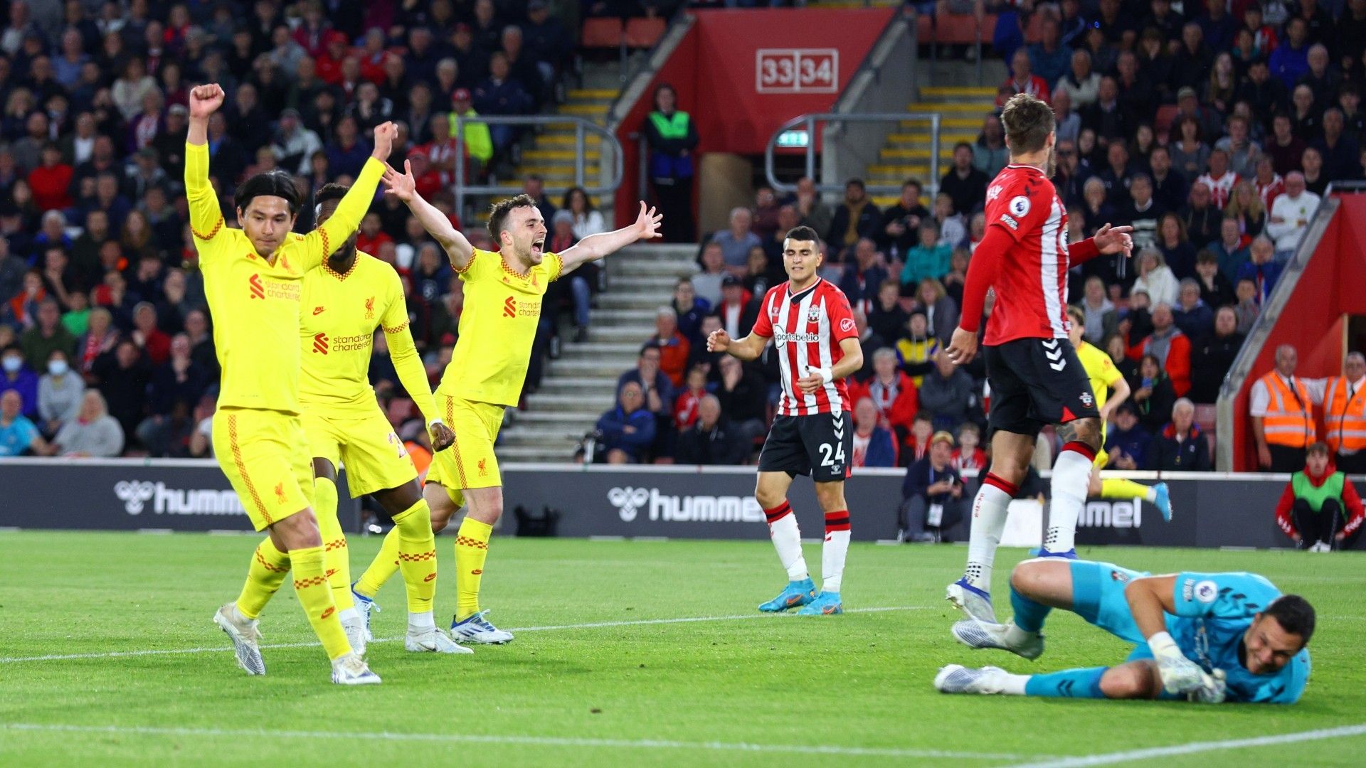 Liverpool celebrate Southampton 2022