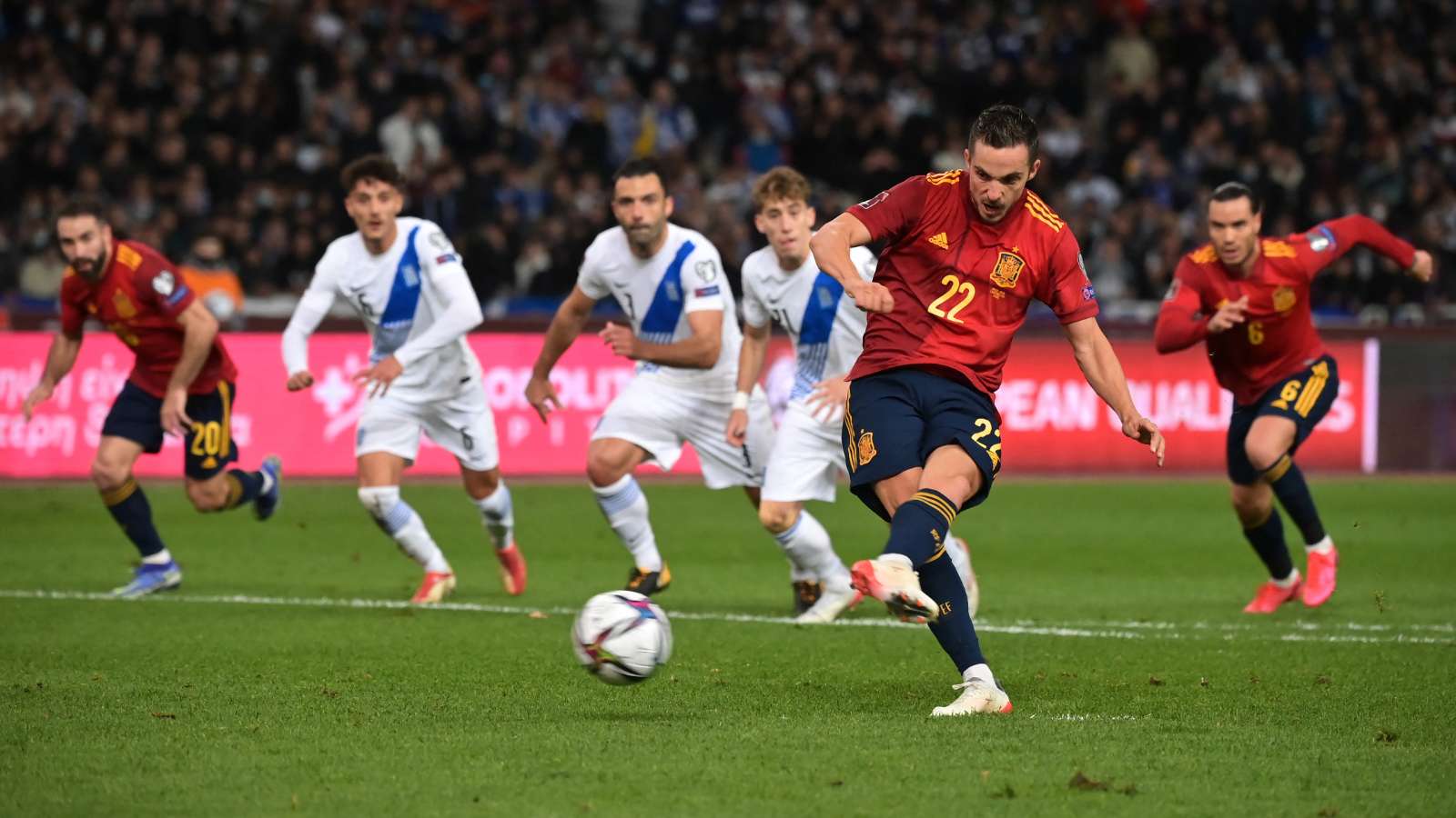Sarabia Grecia España Eliminatorias Mundial Qatar 2022