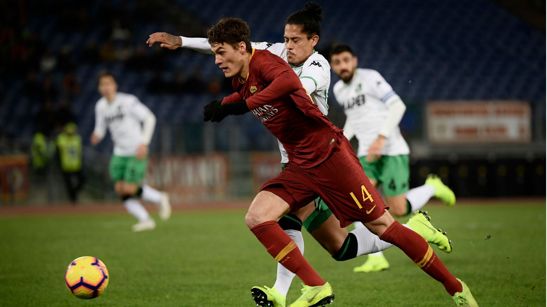 Patrik Schick Roma Sassuolo Serie A