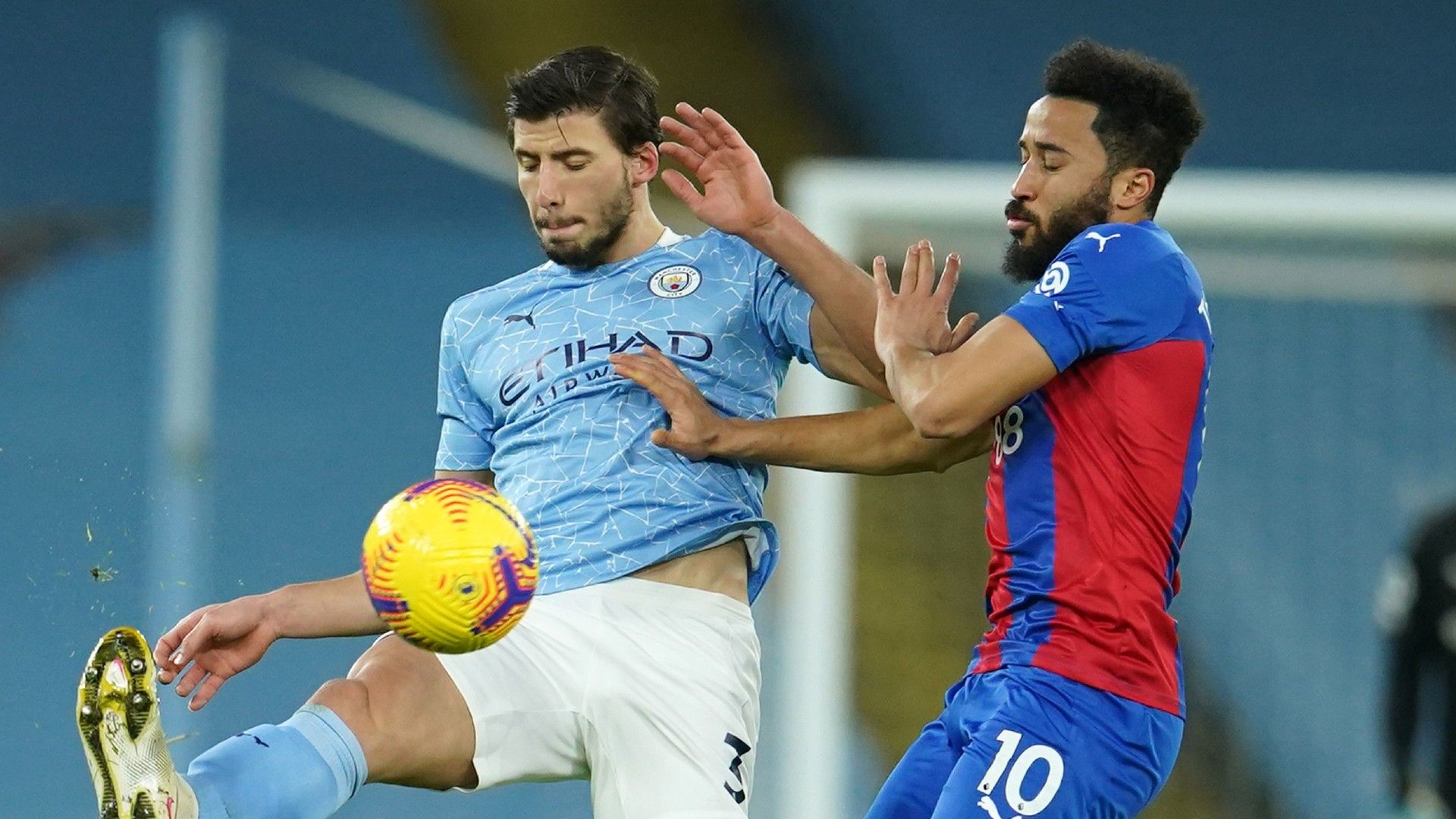 Ruben Dias Andros Townsend Man City vs Crystal Palace Premier League 2020-21