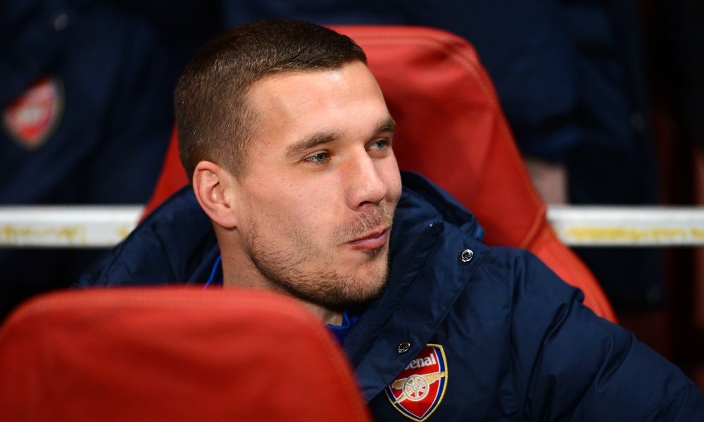 Lukas Podolski  Arsenal  Bayern Muenchen  UEFA Champions League 02192014