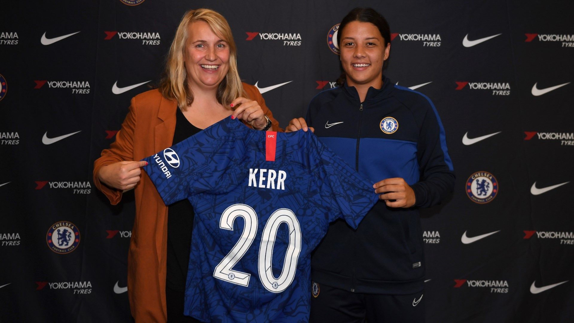 Sam Kerr Chelsea Women unveiling 2019