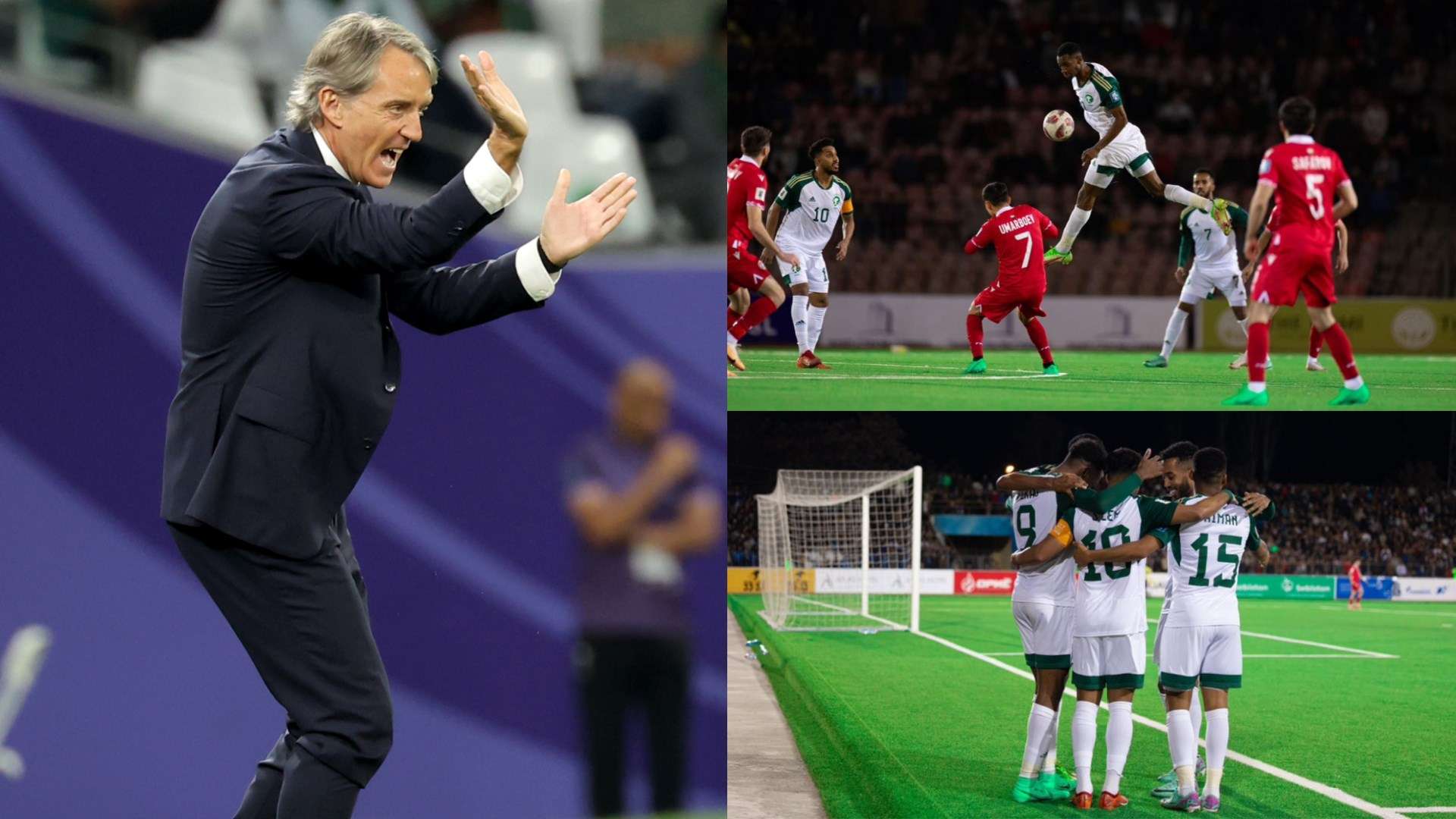 Roberto Mancini - Saudi Arabia vs Tajikistan
