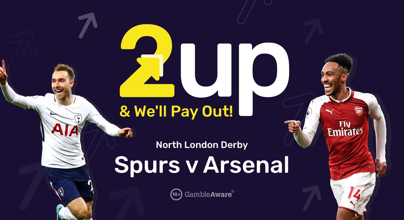 Tottenham v Arsenal 2 Up promotion at dabblebet