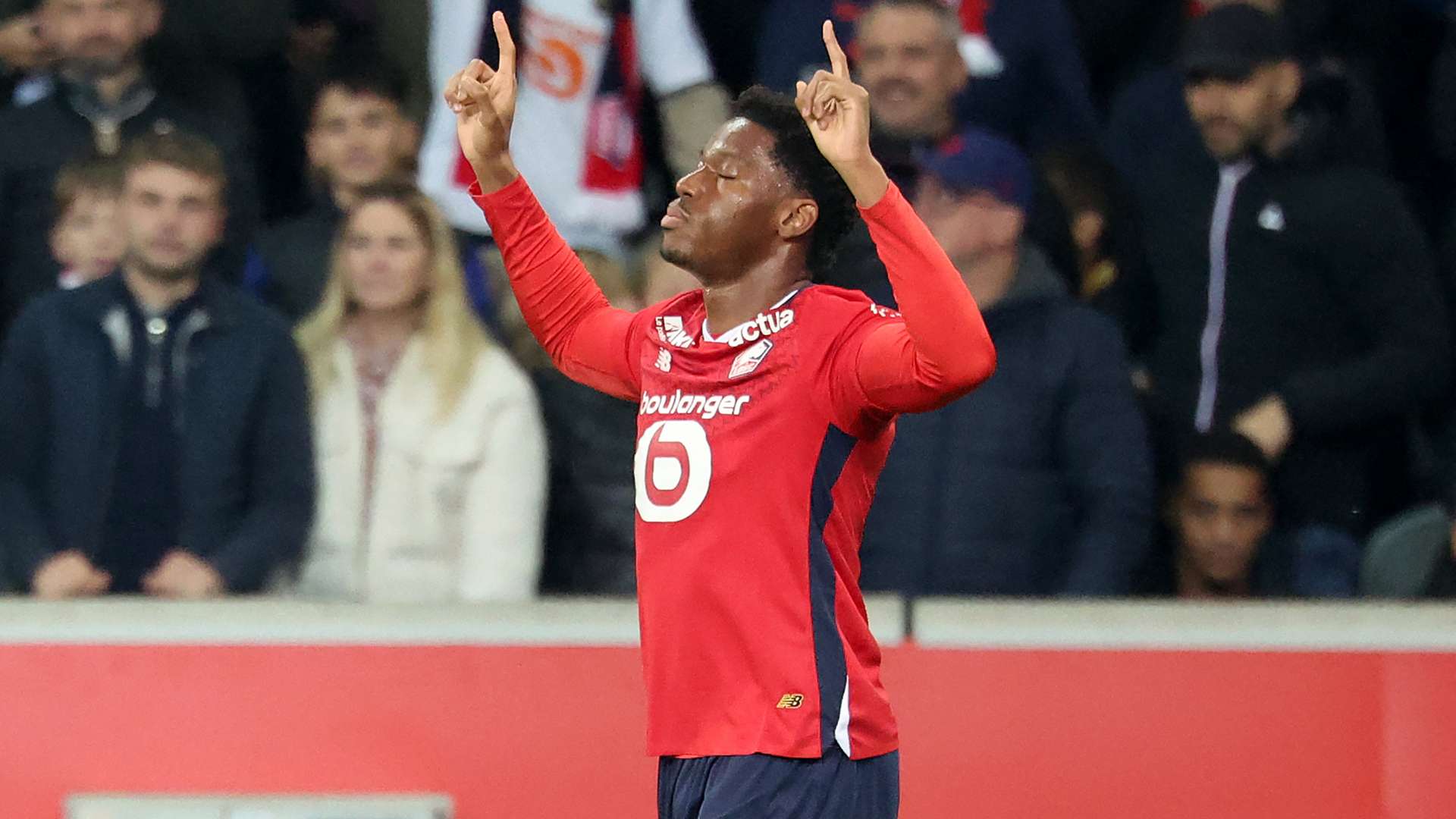 Jonathan David Lille Lyon Ligue 1 01112024