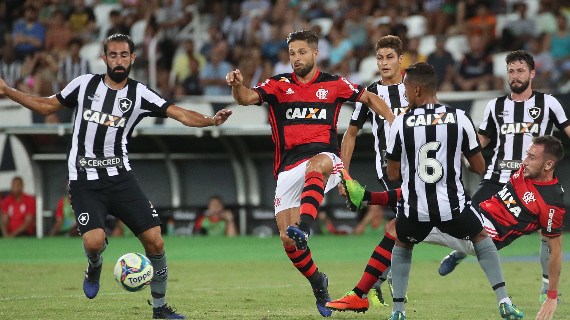 Renan Fonseca Diego Ribas Botafogo Flamengo Carioca 12022017