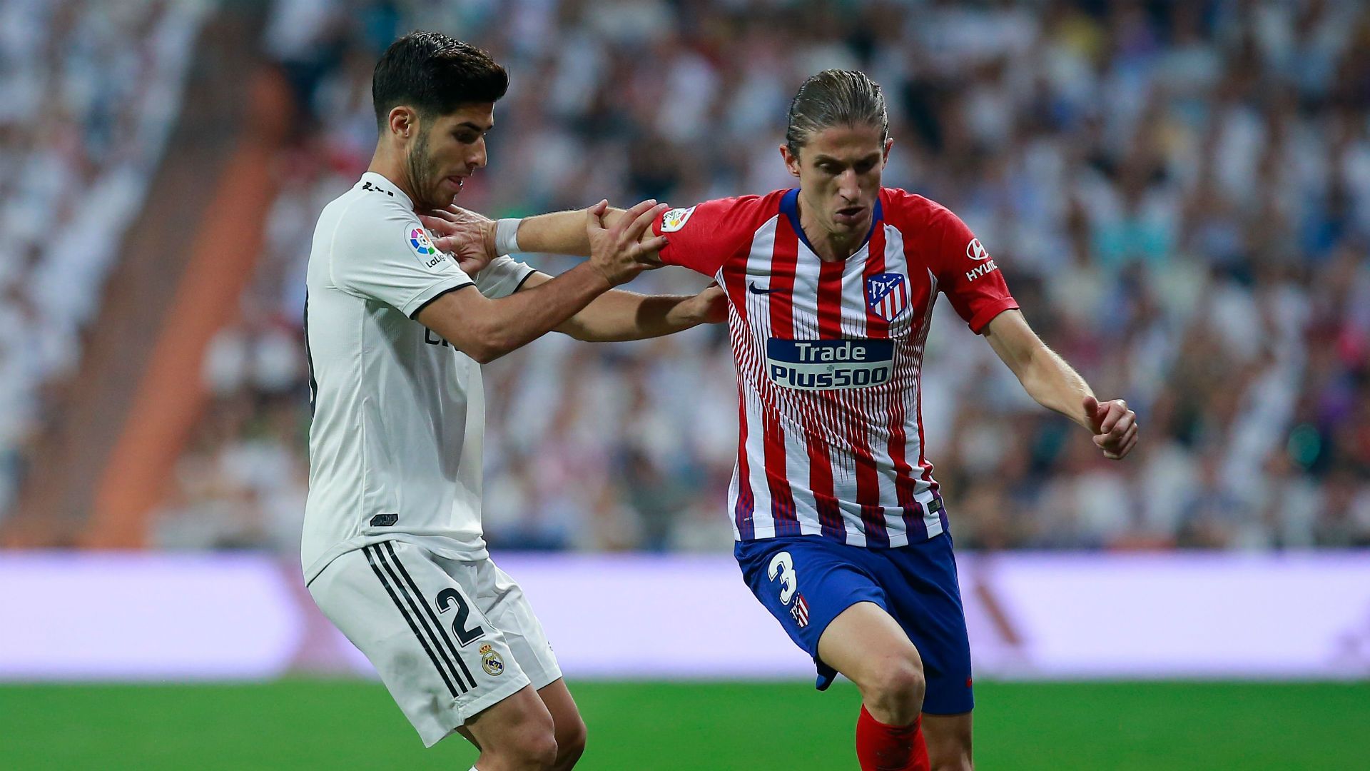 Filipe Luis Marco Asensio Atletico Madrid Real Madrid La Liga 29092018