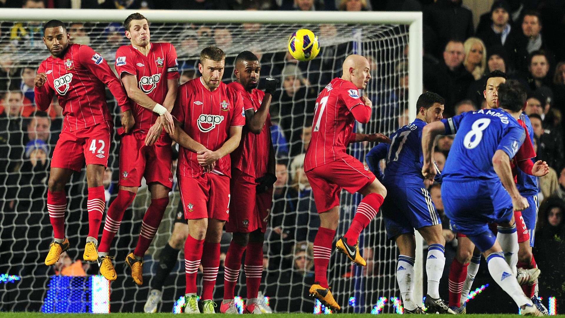Frank Lampard Chelsea free-kick
