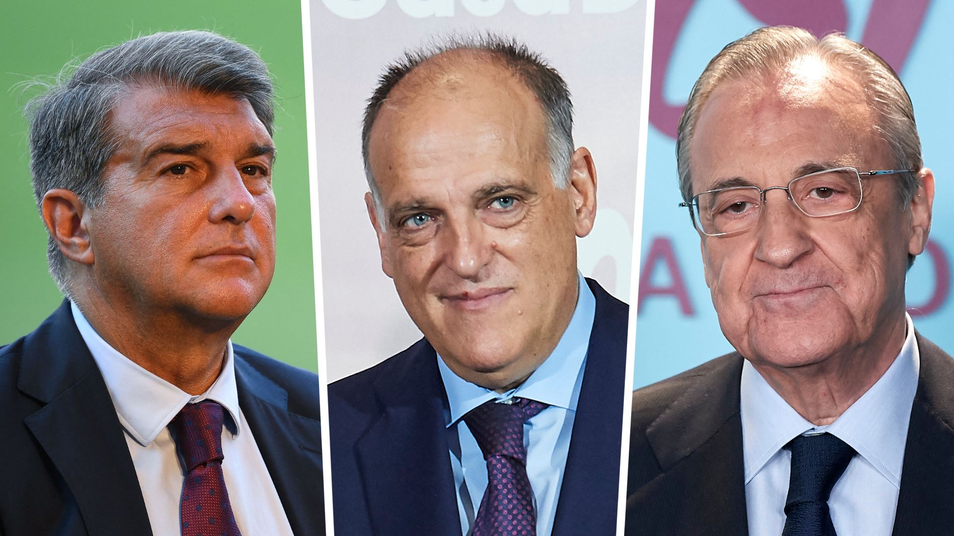 Joan Laporta Javier Tebas Florentino Perez LaLiga