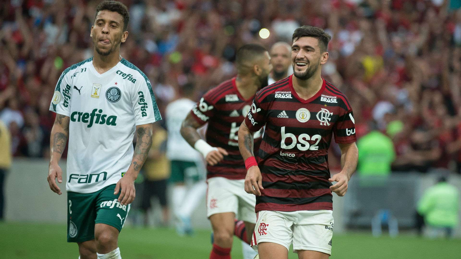 Marcos Rocha Arrascaeta Flamengo Palmeiras Brasileirão 01 09 2019