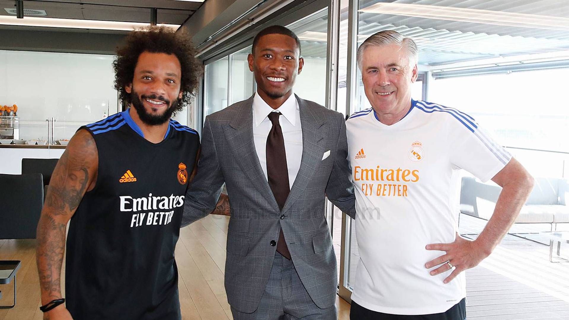 Alaba Ancelotti Marcelo Real Madrid
