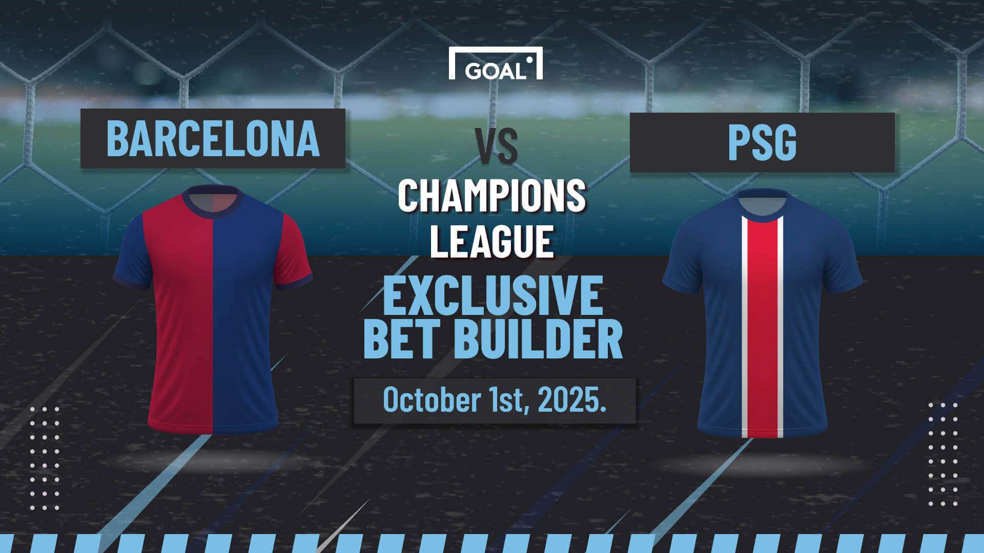 Barcelona vs PSG Bet Builder exclusive odds