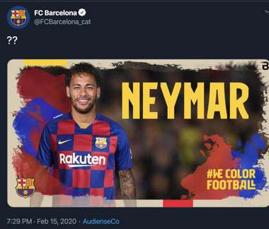 Barcelona's Twitter account hacked for the second time