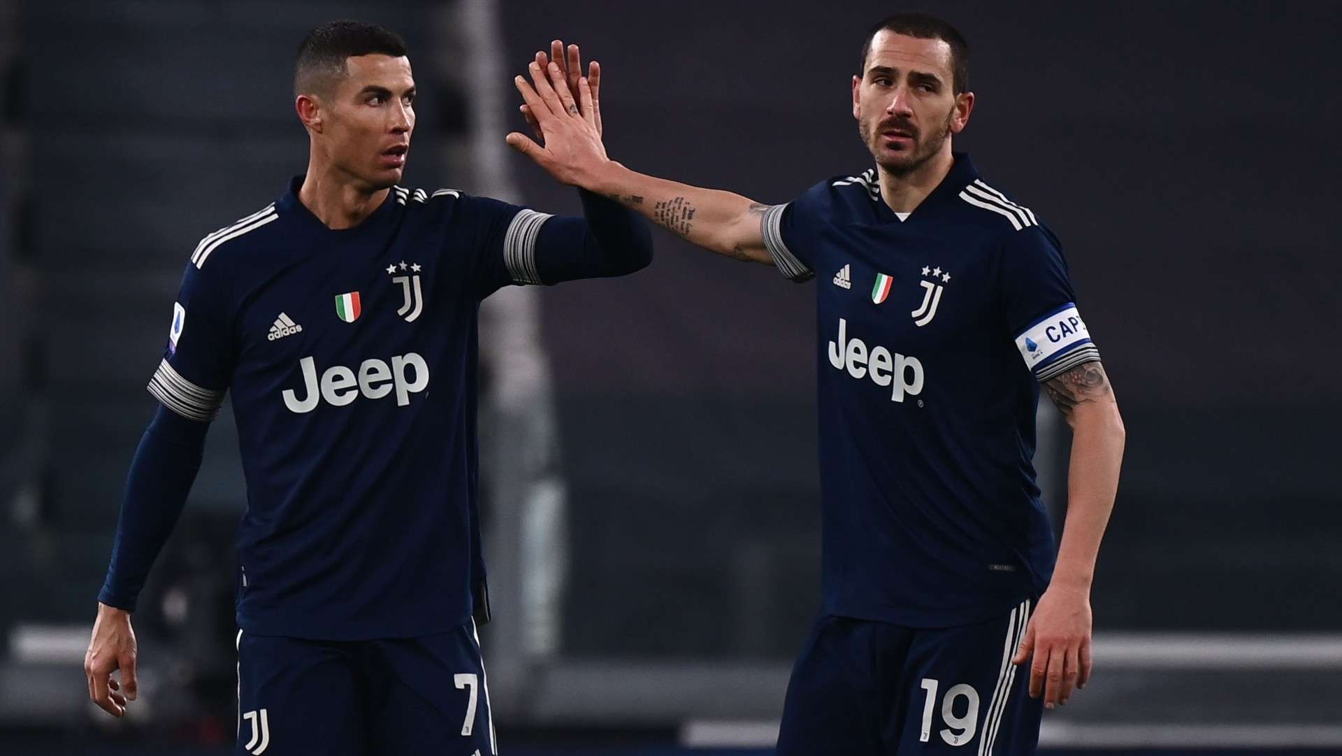 Cristiano Ronaldo Leonardo Bonucci Juventus