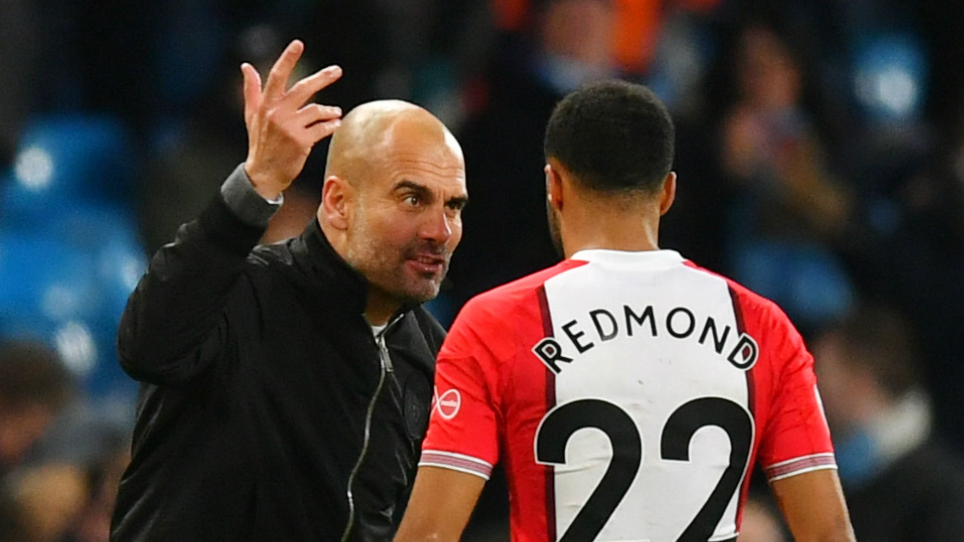 Pep Guardiola Nathan Redmond Manchester City Southampton