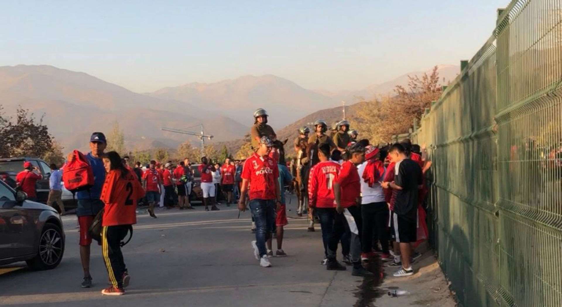 Hinchas América de Cali en San Carlos