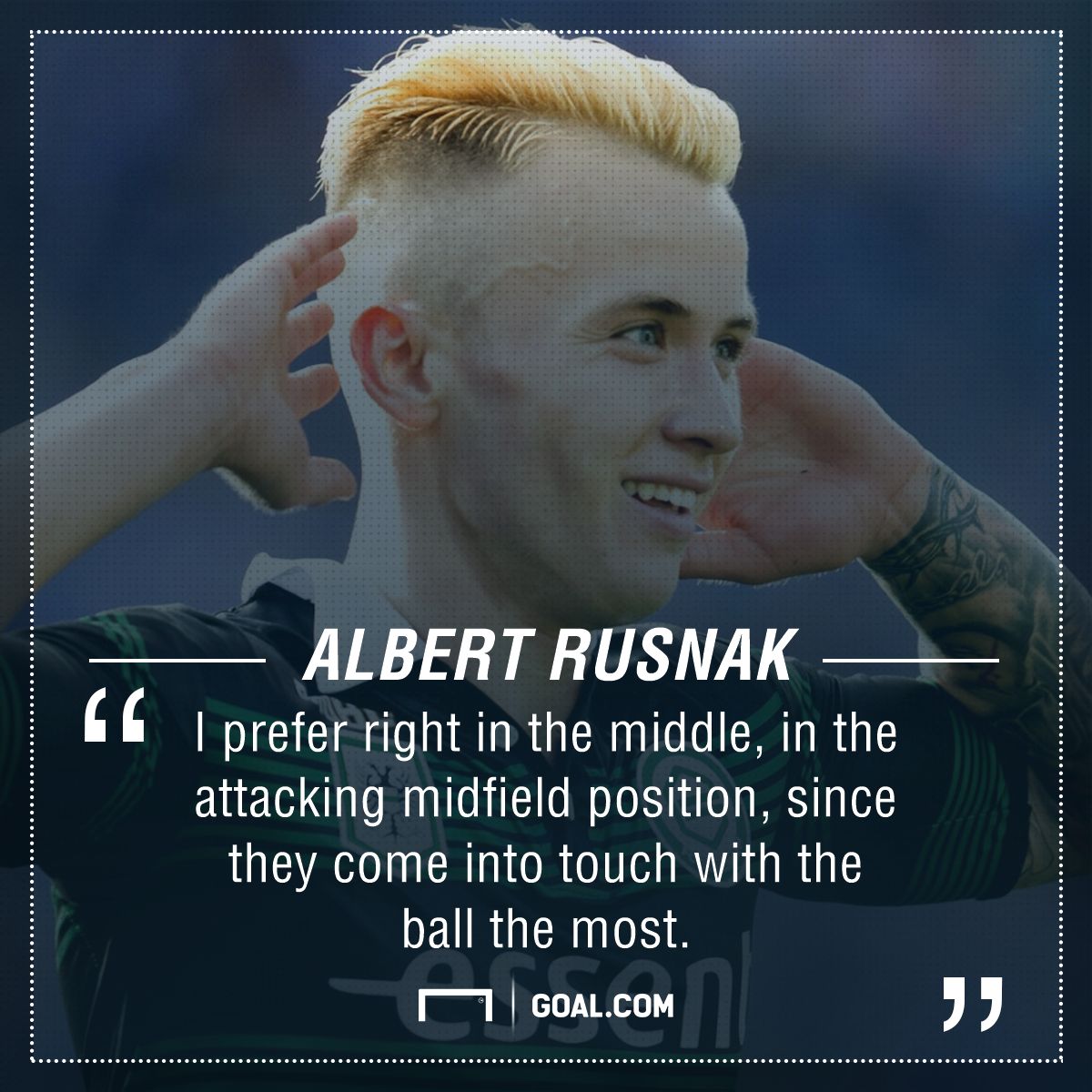 Albert Rusnak playing surface