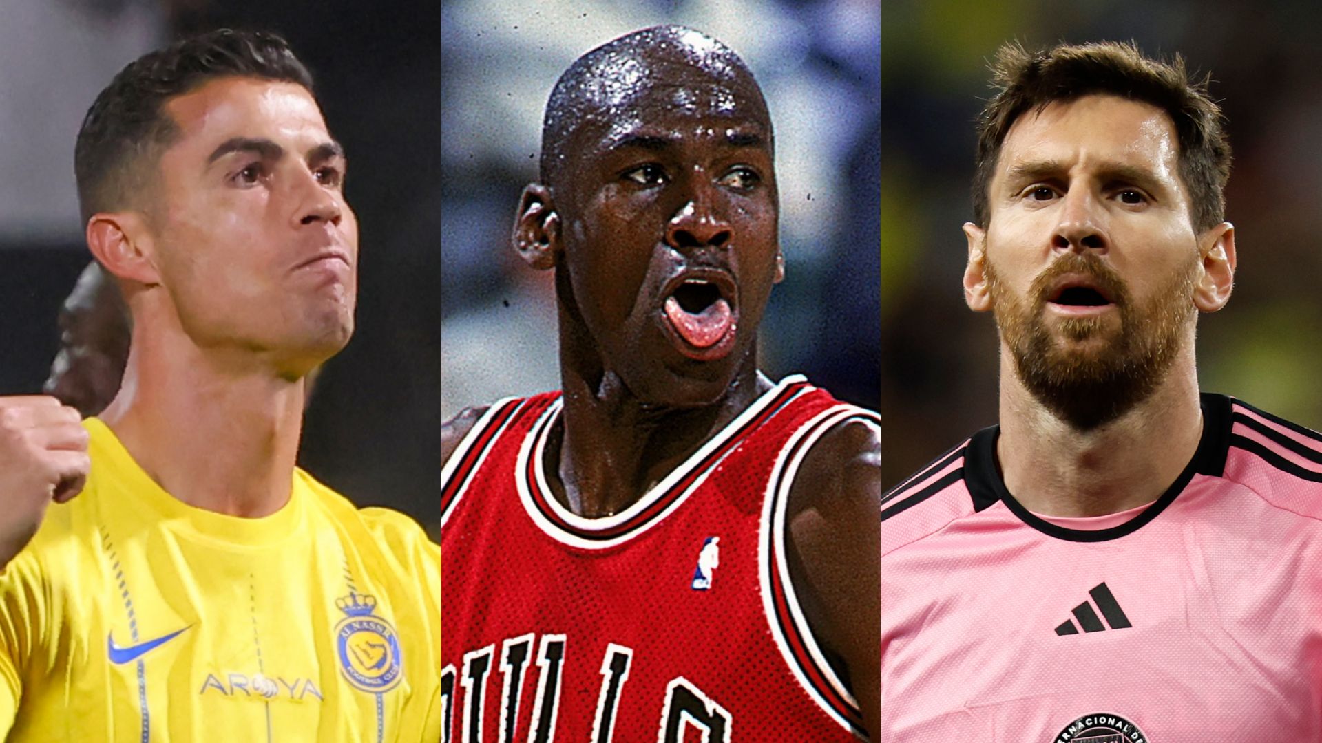 GFX Cristiano Ronaldo Michael Jordan Lionel Messi