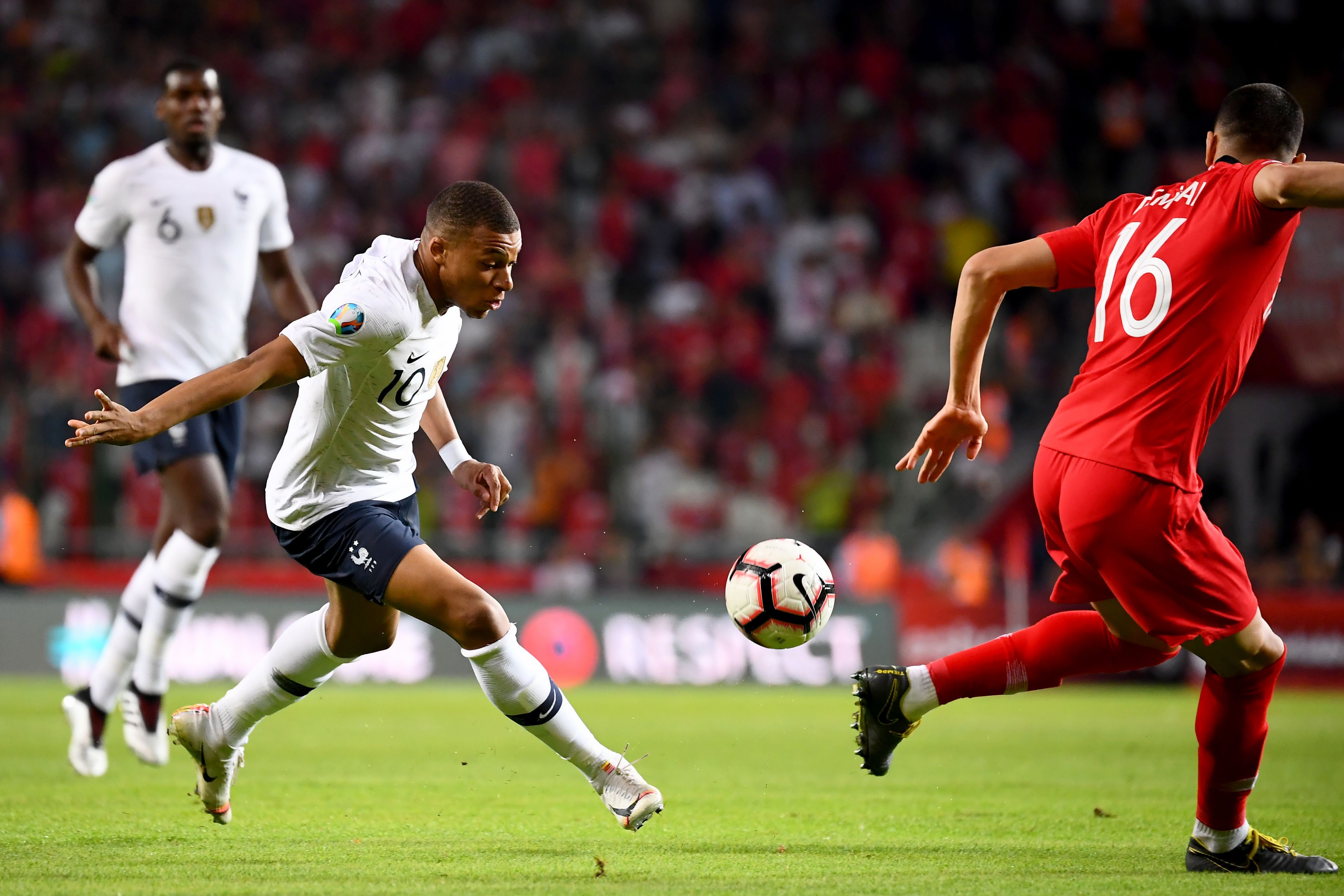 Kylian Mbappe Merih Demiral Turkey France UEFA European Qualifications 06/08/19