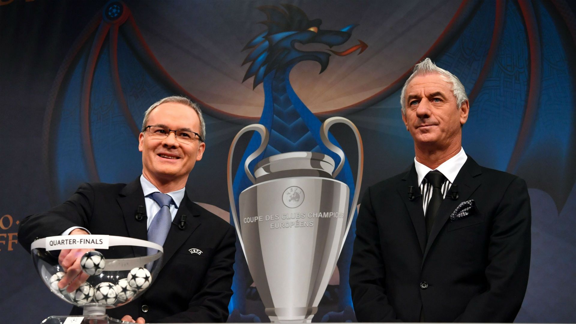 Giorgio Marchetti Ian Rush Champions League draw 2016-17