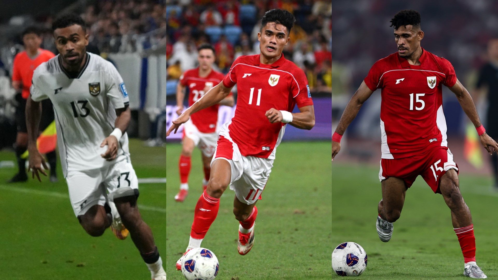 Yance Sayuri, Ramadhan Sananta, Ricky Kambuaya (Indonesia)