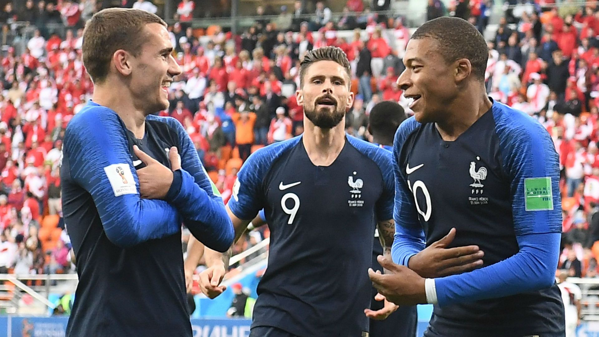 Griezmann Giroud Mbappé França Copa do Mundo 16 07 2018