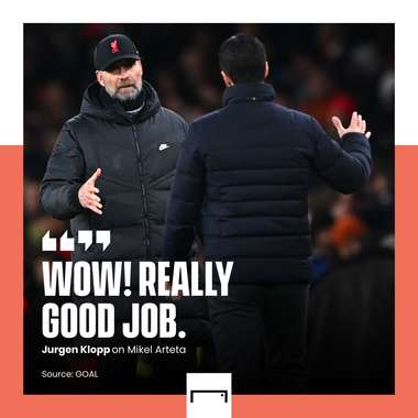Klopp quote Arteta
