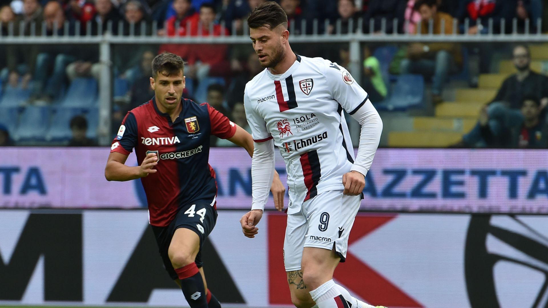 Alberto Cerri Miguel Veloso Genoa Cagliari Serie A