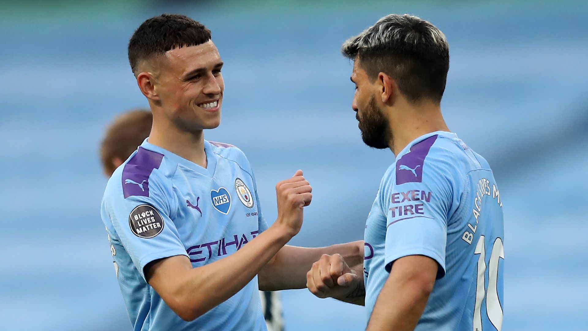 PHIL FODEN SERGIO AGUERO MANCHESTER CITY