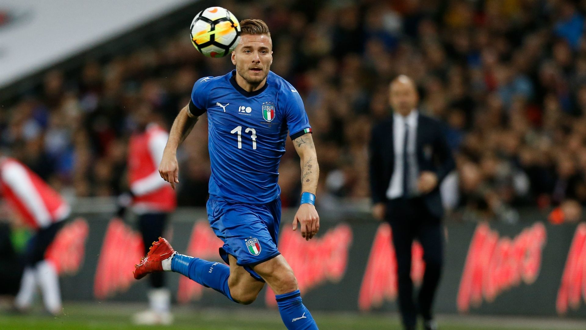 Ciro Immobile England Italy friendly match