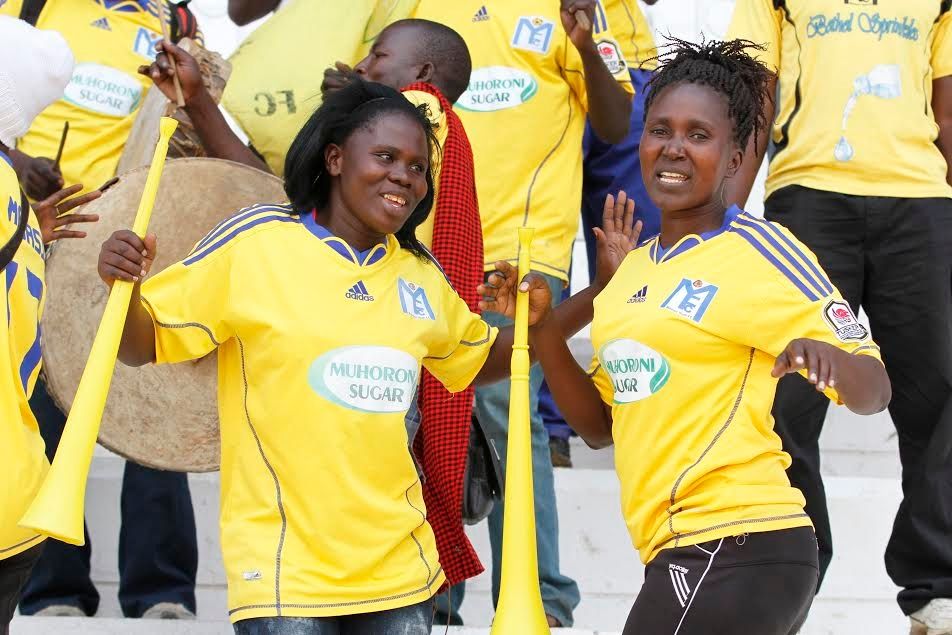 Muhoroni Youth fans in a past Kenyan Premier League match