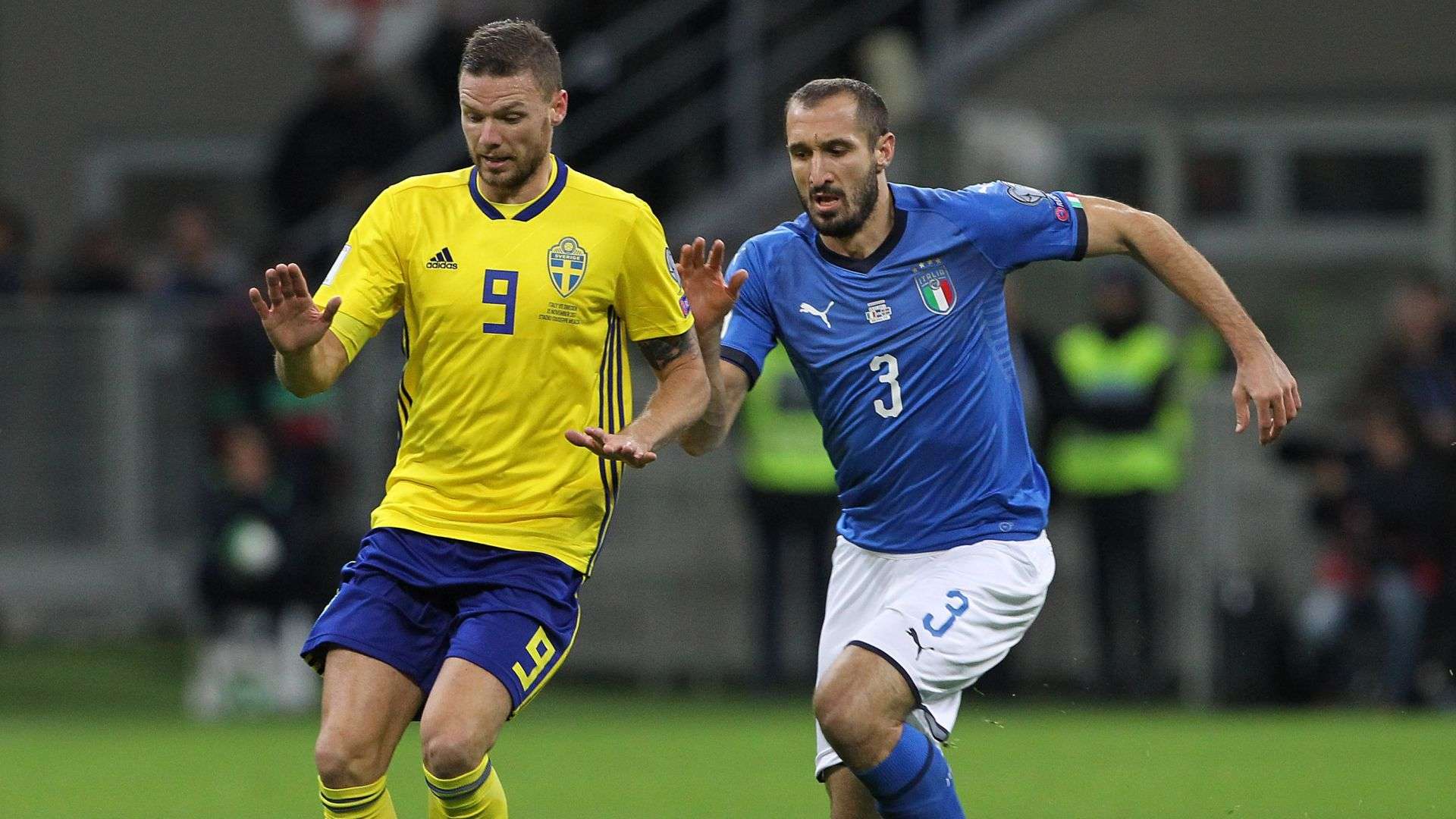 Giorgio Chiellini Marcus Berg Italy Sweden