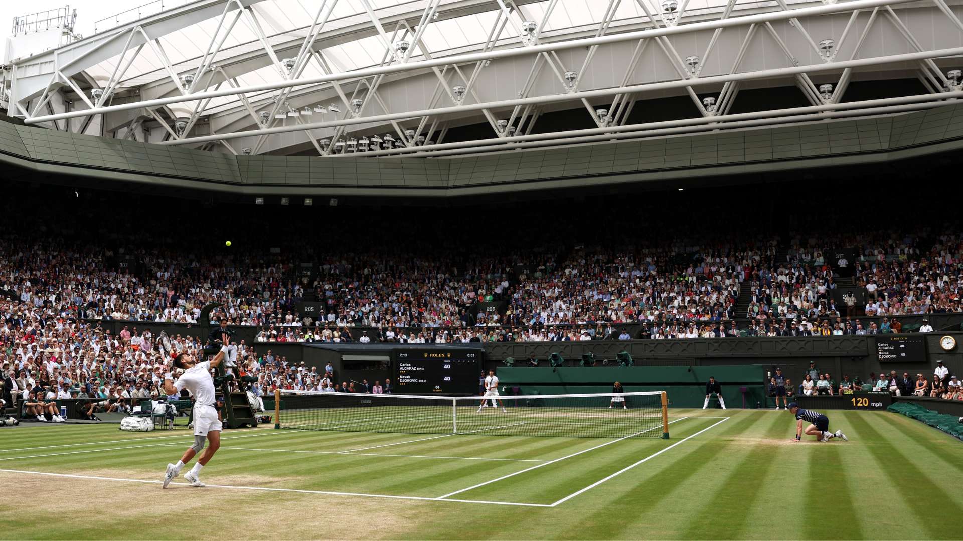 novak djokovic and carlos alcaraz wimbledon 2024