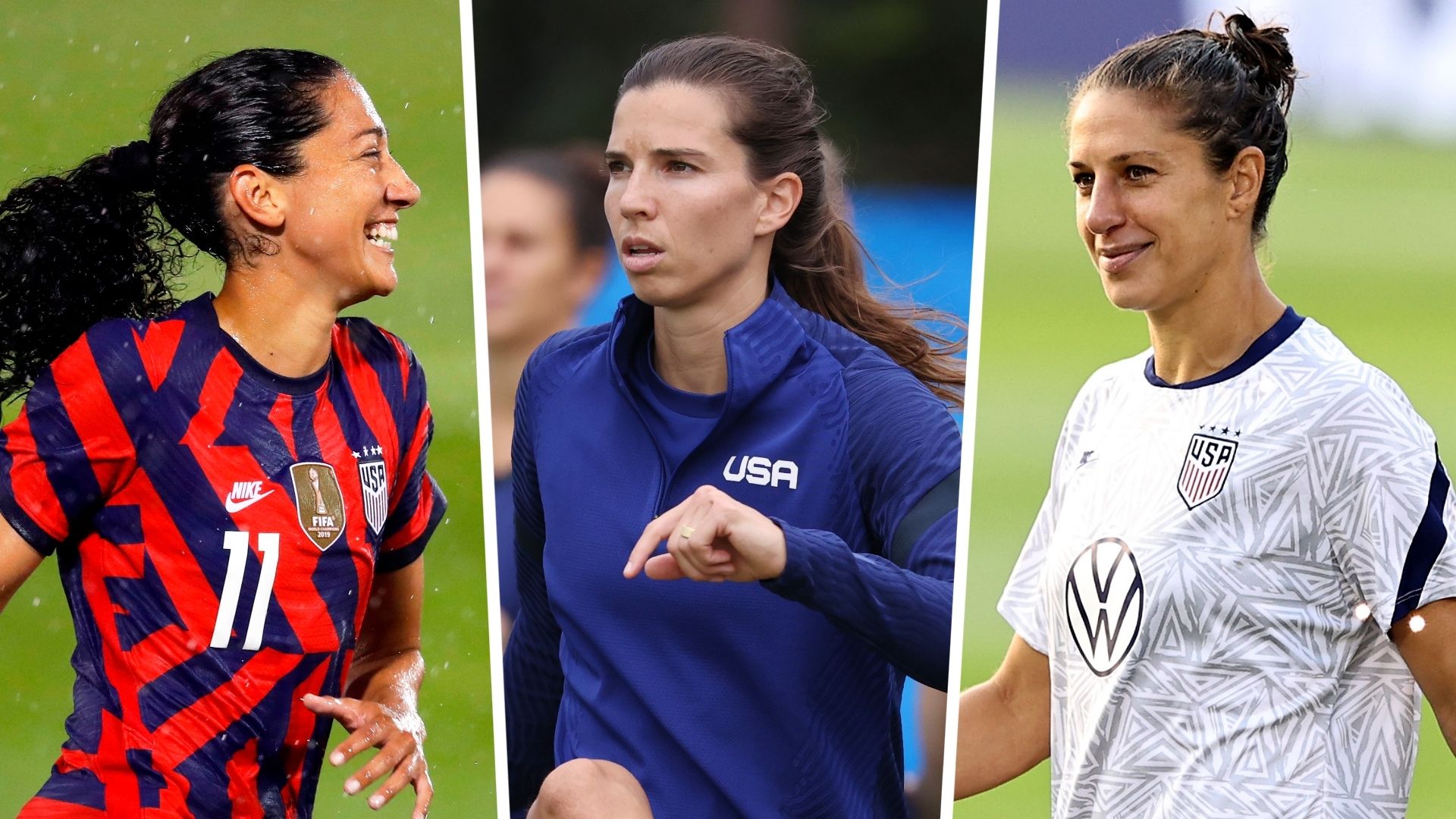 Christen Press Tobin Heath Carli Lloyd USWNT split