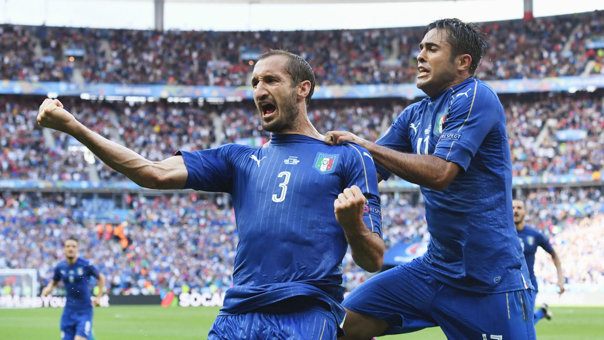 Giorgio Chiellini Italien Spanien 27062016