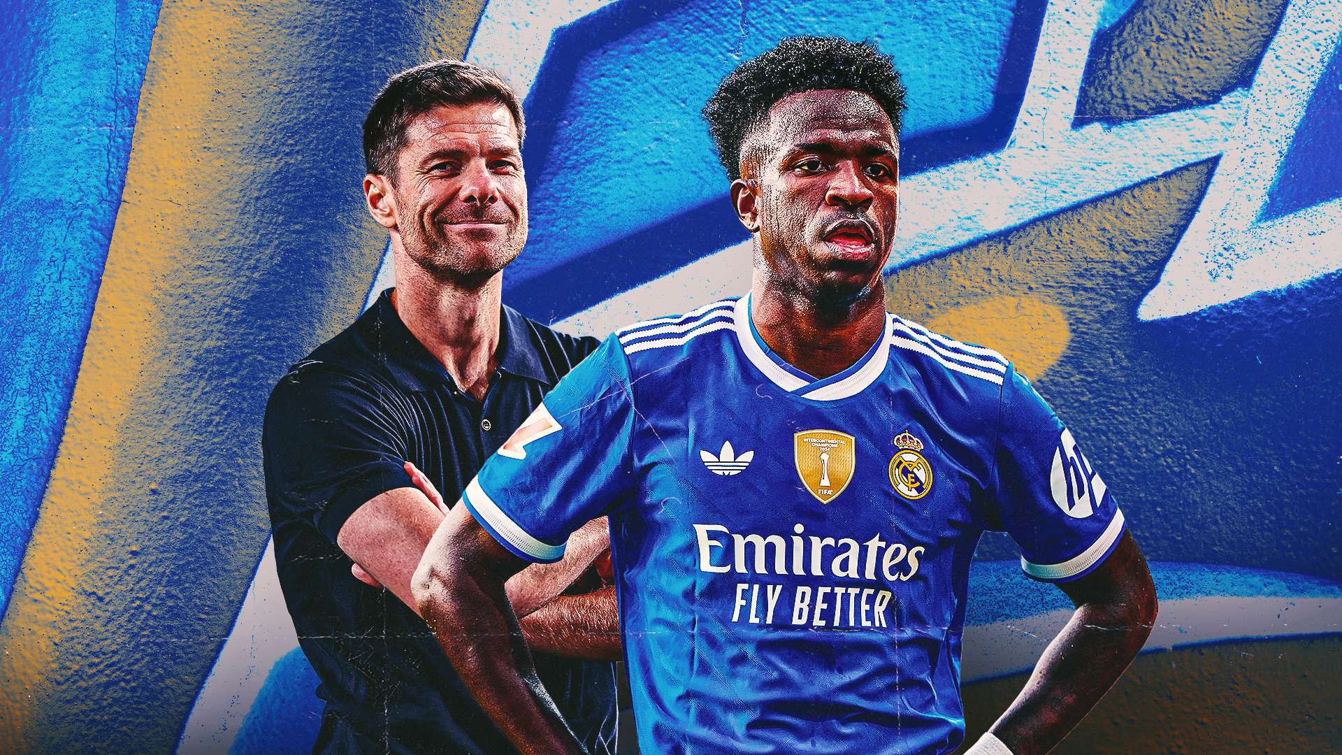 Vinicius Jr Xabi Alonso Real Madrid GFX
