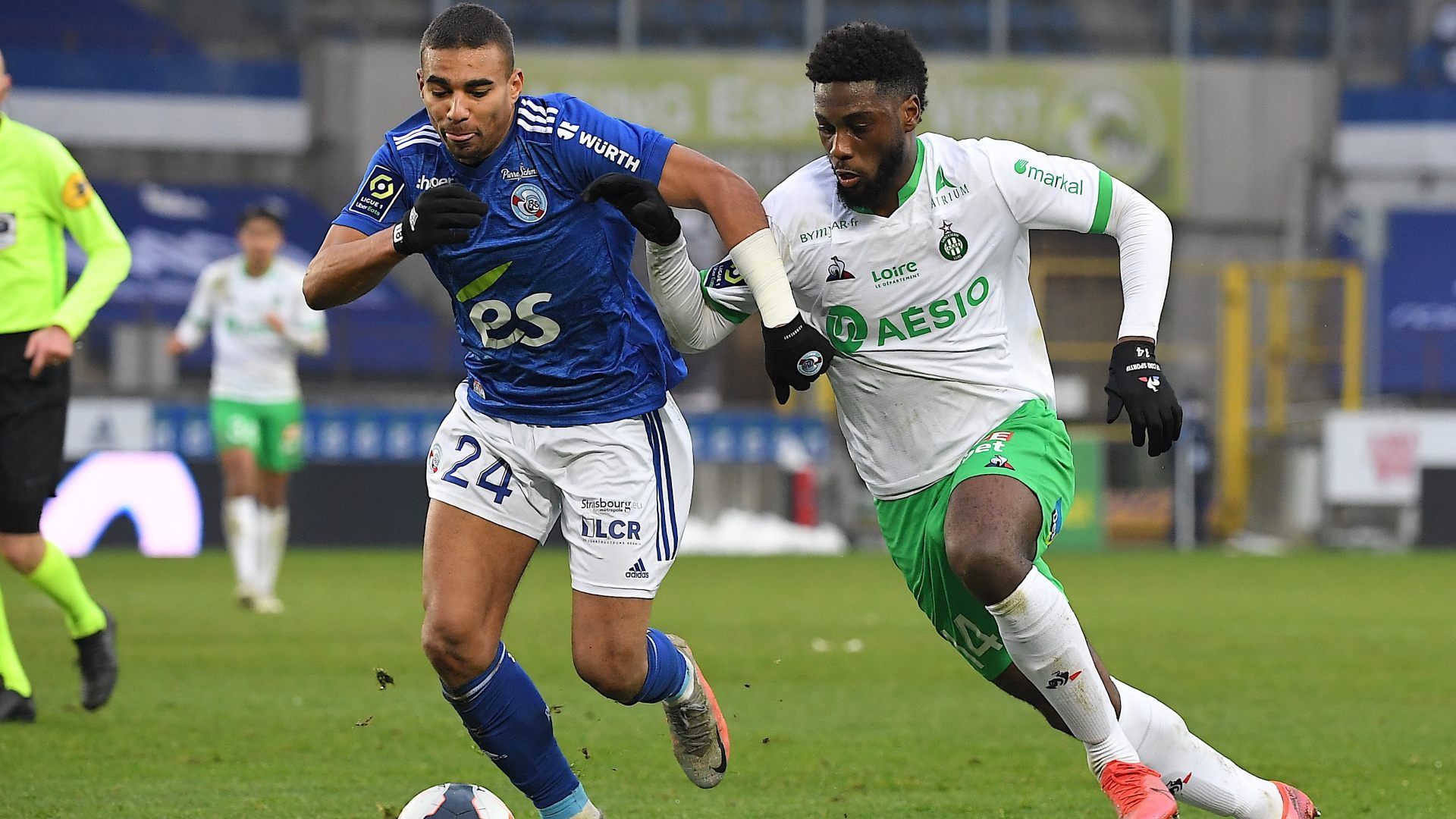 Jean-Philippe Krasso Alexander Djiku Strasbourg Saint-Etienne Ligue 1 17012021
