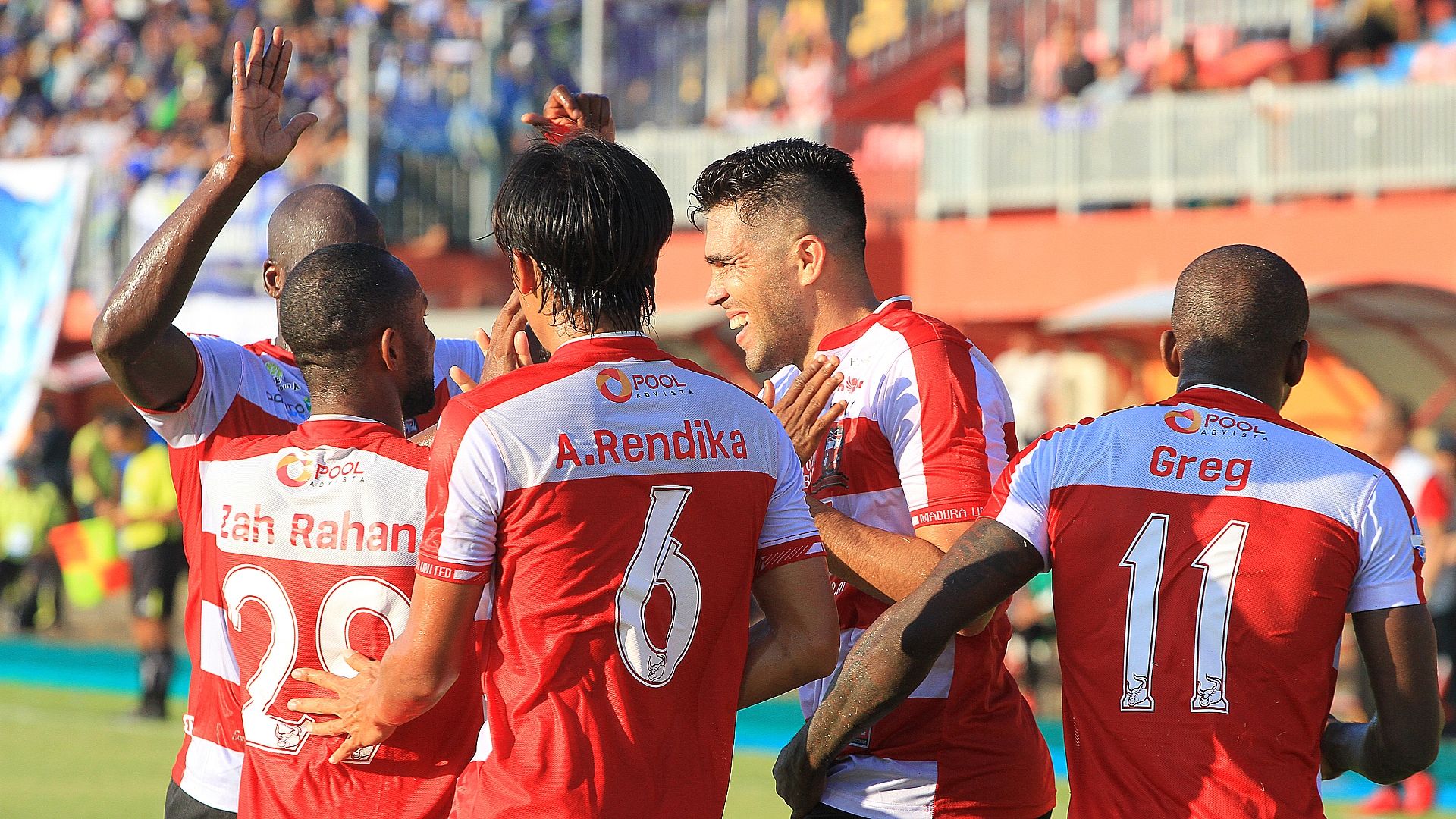 Selebrasi Madura United