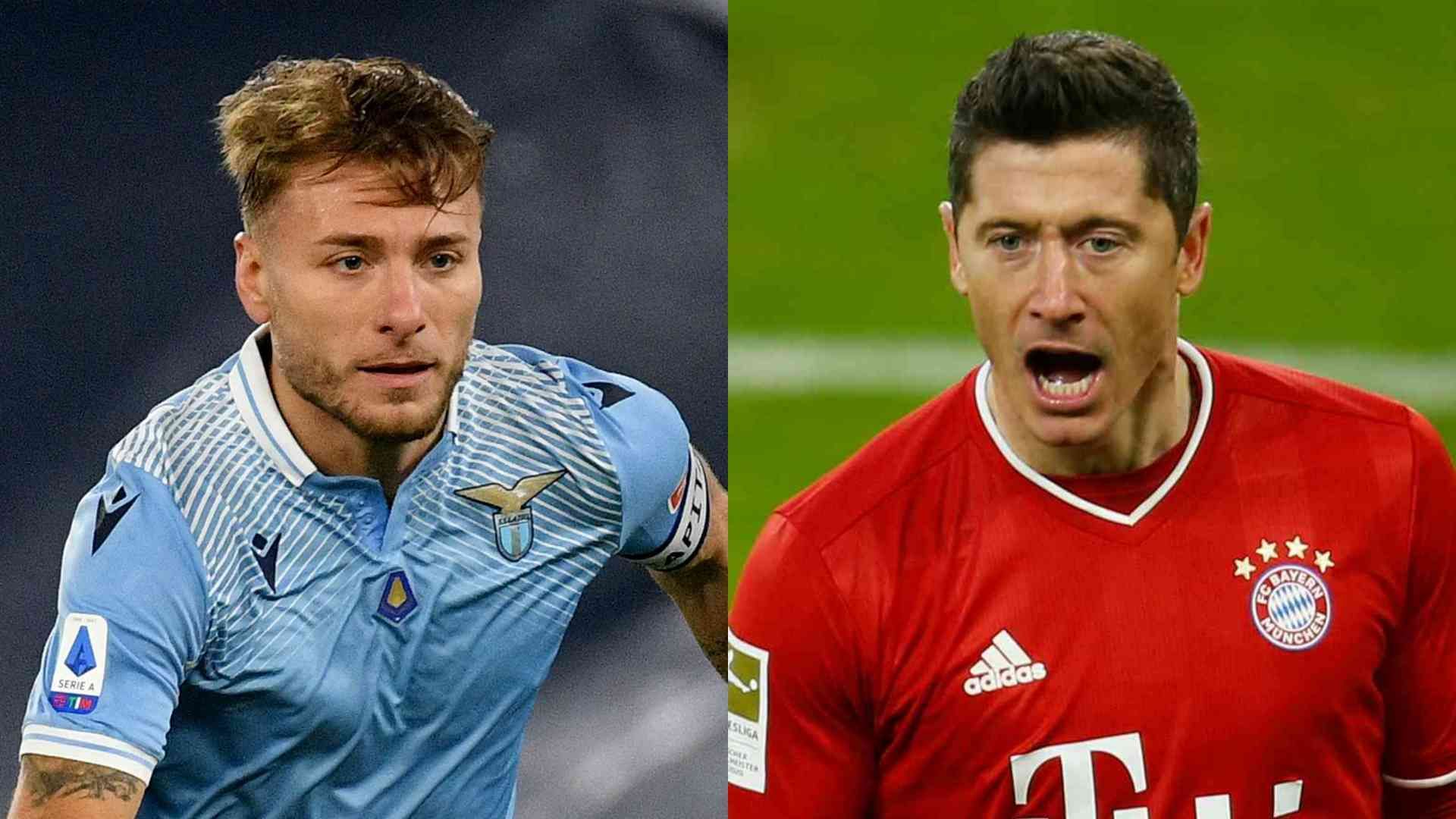 Ciro Immobile Lazio Robert Lewandowski Bayern Munchen 2020-21